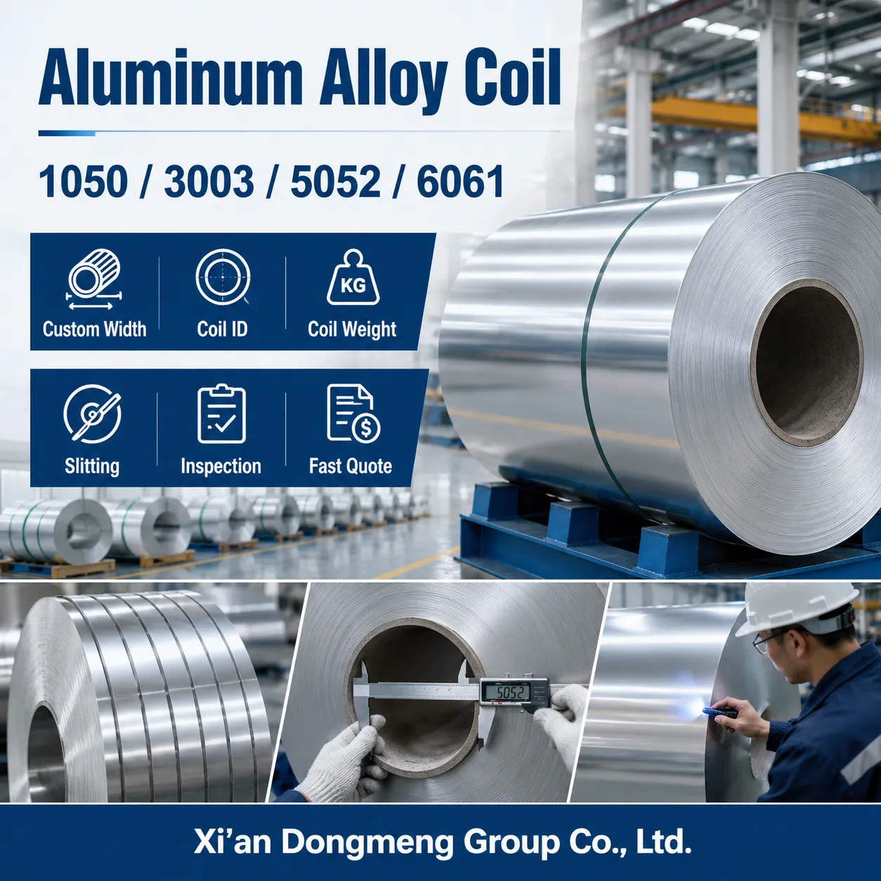 Pemasok Kumparan Aluminium|Menggorok Kustom ASTM B209